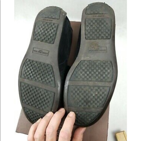 RARE 2006🏵 Louis Vuitton Chrono Black Sneakers 🏵 - Picture 6 of 8